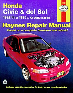 Boek: Honda Civic and del Sol - All SOHC models (1992-1995) (USA) - Haynes Repair Manual