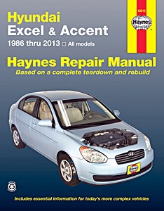 Livre: Hyundai Excel & Accent - All models (1986-2013) (USA) - Haynes Repair Manual