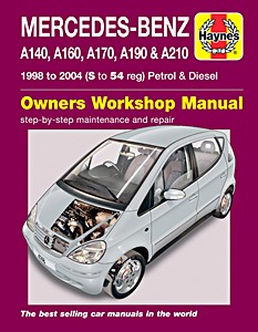 Boek: Mercedes-Benz A140, A160, A170, A190 & A210 (W168) - Petrol & Diesel (1998-2004) - Haynes Service and Repair Manual