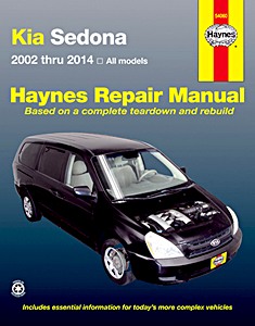 Book: Kia Sedona - All models (2002-2014) (USA) - Haynes Repair Manual