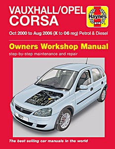 Book: Vauxhall / Opel Corsa C - Petrol & Diesel (Oct 2000 - Aug 2006) - Haynes Service and Repair Manual