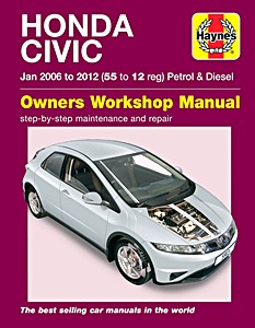 Book: Honda Civic - Petrol & Diesel (Jan 2006 - 2012) - Haynes Service and Repair Manual