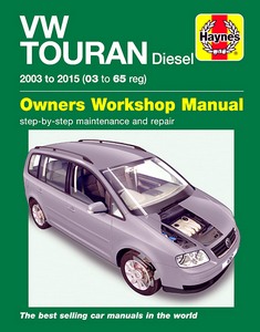 Boek: VW Touran - Diesel - 1.6 TDI, 1.9 TDI, 2.0 TDI (2003-2015) - Haynes Service and Repair Manual