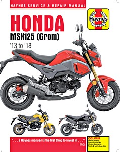 Livre : Honda MSX 125 Grom (2013-2018) - Haynes Service & Repair Manual