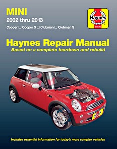 Book: Mini - Cooper, Cooper S, Clubman, Clubman S (2002-2013) (USA) - Haynes Repair Manual