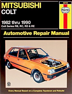 Boek: Mitsubishi Colt - Series RB, RC, RD & RE (1982-1990) - Haynes Repair Manual