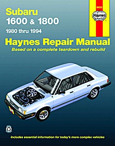 Book: Subaru 1600 & 1800 (1980-1994) - Haynes Repair Manual
