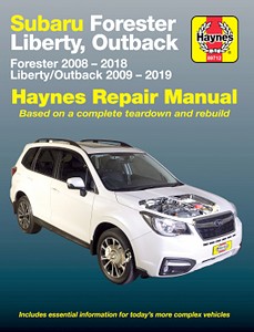 Buch: Subaru Forester (2008-2018), Liberty (2009-2019), Outback (2009-2019) - 4 Cylinder Petrol - Haynes Repair Manual