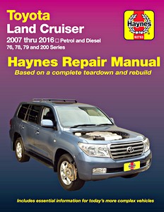 Livre : Toyota Land Cruiser - 76, 78, 79 and 200 Series - Petrol and Diesel (2007-2016) (AUS) - Haynes Repair Manual