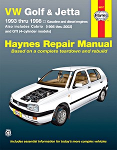 Livre : VW Golf & Jetta - Gasoline and diesel engines (1993-1998) (USA) - Haynes Repair Manual