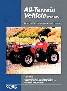 Książka: All-Terrain Vehicle Maintenance Manual (Vol. 2) - Honda, Kawasaki, Polaris, Suzuki and Yamaha (1988-1992) - Clymer ProSeries Service and Repair Manual