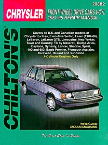 Livre: Chrysler / Dodge / Plymouth Front Wheel Drive Cars - 4-Cyl (1981-1995) - Chilton Repair Manual