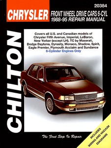 Livre: Chrysler / Dodge / Eagle / Plymouth Front Wheel Drive Cars - 6 Cylinder Engines (1988-1995) - Chilton Repair Manual