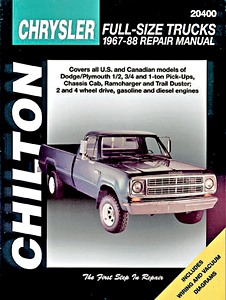 Livre : Dodge / Plymouth Full-Size Trucks - gasoline and diesel engines (1967-1988) - Chilton Repair Manual