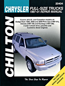Livre : Dodge Ram 1500, 2500, 3500 (1997-2001), Dakota (1997-2000), Durango (1997-2000) - gasoline and diesel - Chilton Repair Manual