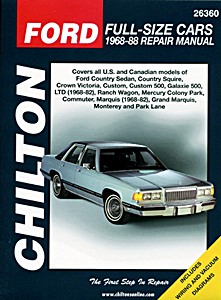 Book: Ford / Mercury Full-size Cars (1968-1988) - Chilton Repair Manual