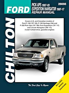 Boek: Ford Pick-Ups (1997-2003), Ford Expedition / Lincoln Navigator (1997-2017) - gasoline engines - Chilton Repair Manual