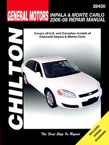 Livre : Chevrolet Impala & Monte Carlo (2006-2008) - Chilton Repair Manual
