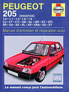 Boek: Peugeot 205 - essence (1983-1999) - Manuel d'entretien et réparation Haynes