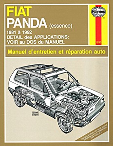 Boek: Fiat Panda - essence (1981-1992) - Manuel d'entretien et réparation Haynes