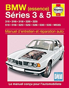 Boek: BMW Séries 3 & 5 - essence (E30 / E28 et E34) (1982-1993) - Manuel d'entretien et réparation Haynes