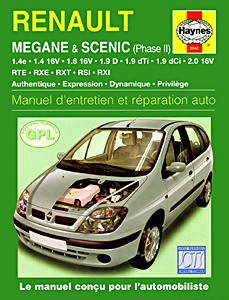 Boek: Renault Mégane et Scénic Phase II - essence et Diesel (1999-2002) - Manuel d'entretien et réparation Haynes