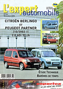 Boek: [444] Citroen Berlingo/Peugeot Partner - 2.0 HDi
