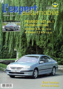 Boek: Peugeot 607 - Phase 1 - essence V6 3.0 L et Diesel 2.2 HDi (05/2000-09/2004) - L'Expert Automobile