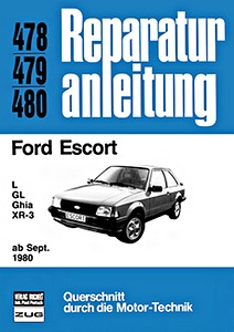 Livre: [0478] Ford Escort L, GL, Ghia, XR-3 (ab 9/1980)
