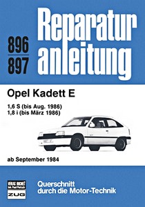 Livre: Opel Kadett E - 1.6 und 1.8 (9/1984-8/1986) - Bucheli Reparaturanleitung