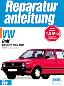 Boek: VW Golf II - 1.6 und 1.8 Liter Benzinmotoren (1986-1987) - Bucheli Reparaturanleitung