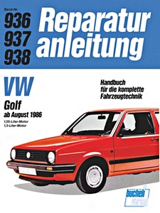 Buch: [0936] VW Golf II - 1.05 und 1.3 Liter (ab 8/1986)