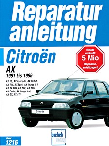 Buch: Citroën AX (1991-1996) - Bucheli Reparaturanleitung