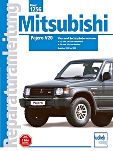 Livre : Mitsubishi Pajero V20 - Vier- und Sechszylindermotoren (1990-1999) - Bucheli Reparaturanleitung