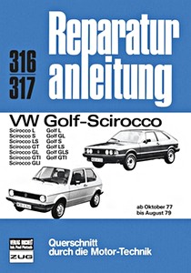 Book: VW Golf, Scirocco (10/1977-8/1979) - Bucheli Reparaturanleitung