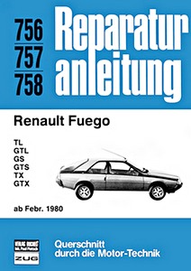 Książka: [0756] Renault Fuego - TL, GTL, GS, GTS, TX, GTX