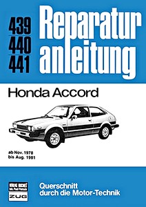 Book: Honda Accord (11/1978-8/1981) - Bucheli Reparaturanleitung