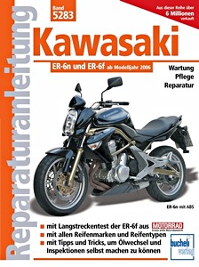 Livre : Kawasaki ER-6n und ER-6f (ab Modelljahr 2005) - Bucheli Reparaturanleitung