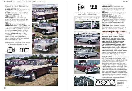 Bladzijden uit het boek Rootes Cars of the 50s, 60s & 70s: A Pict History (1)