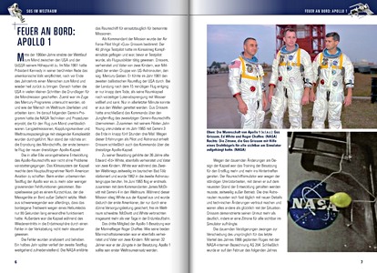 Pages du livre SOS im Weltraum - Menschen, Unfalle, Hintergrunde (1)