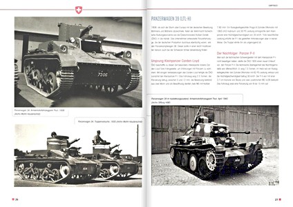 Seiten aus dem Buch Panzerfahrzeuge der Schweizer Armee - seit 1921 (2)
