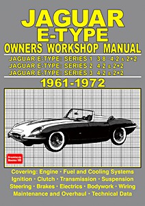 Omslag werkplaatshandboek Jaguar E-type - 3.8 and 4.2 litre (1961-1972)