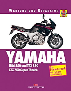 Umschlag Reparaturhandbuch Yamaha TDM 850 (1991-1999), TRX 850 (1996-1999), XTZ 750 Super Ténéré (1989-1995)
