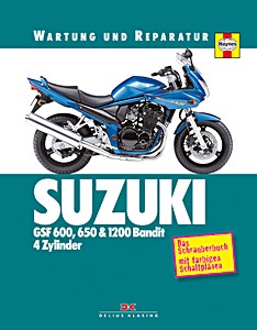 Omslag werkplaatshandboek Suzuki GSF 600, 650 & 1200 Bandit - 4 Zylinder (1995-2006)