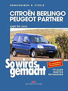 Omslag werkplaatshandboek Citroën Berlingo / Peugeot Partner - Benziner und Diesel (1996-2010)