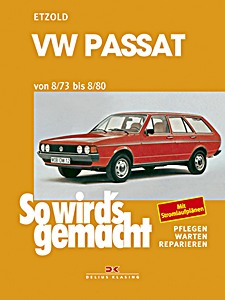 Umschlag Reparaturhandbuch VW Passat - 1.3, 1.5 und 1.6 L Benziner (8/1973-8/1980)