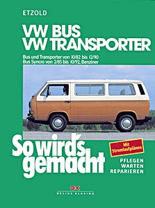 Okładka instrukcji napraw VW Bus und Transporter (10/1982-12/1990), Bus Syncro (2/1985-10/1992)