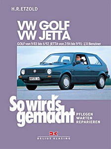Cover repair manual VW Golf II (9/1983-6/1992), Jetta II (2/1984-9/1991) - 1.3 L Benziner