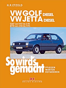 Cover repair manual VW Golf II Diesel (9/1983-6/1992), Jetta II Diesel (2/1984-9/1991)