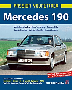 Omslag werkplaatshandboek Mercedes 190: Alle Modelle (1982-1993) - Modellgeschichte, Kaufberatung, Pannenhilfe (Passion Oldtimer)